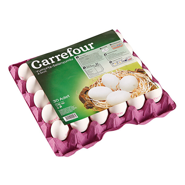 Carrefour 30'lu Yumurta M Orta Boy Carrefour 30'lu Yumurta M Orta Boy