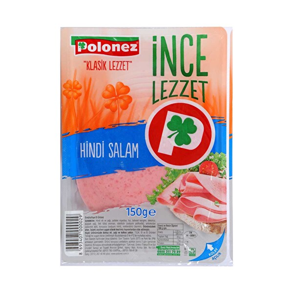 Polonez Dilimli Hindi Salam 150 g Polonez Dilimli Hindi Salam 150 g