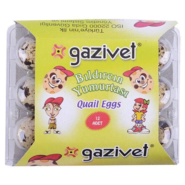 Gazivet Bıldırcın Yumurtası 12'li Gazivet Bıldırcın Yumurtası 12'li