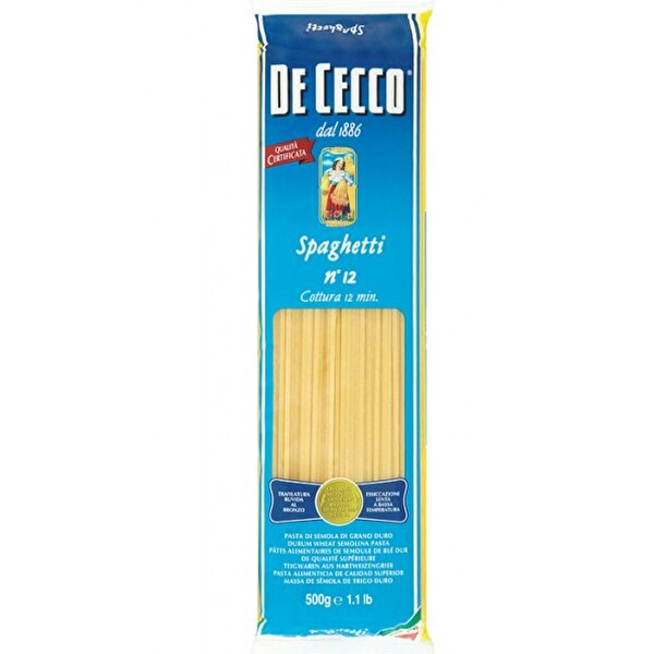 De Cecco Spaghettini Makarna 500 g De Cecco Spaghettini Makarna 500 g