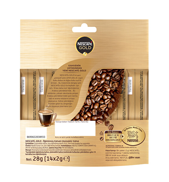 Nescafe Gold Ekonomik Paket 100 G Poset 30090954 Carrefoursa