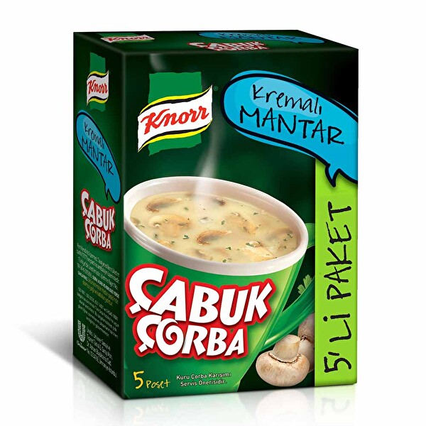 Knorr Çabuk Çorba 5 Al 4 Öde Kremalı Mantar Knorr Çabuk Çorba 5 Al 4 Öde Kremalı Mantar