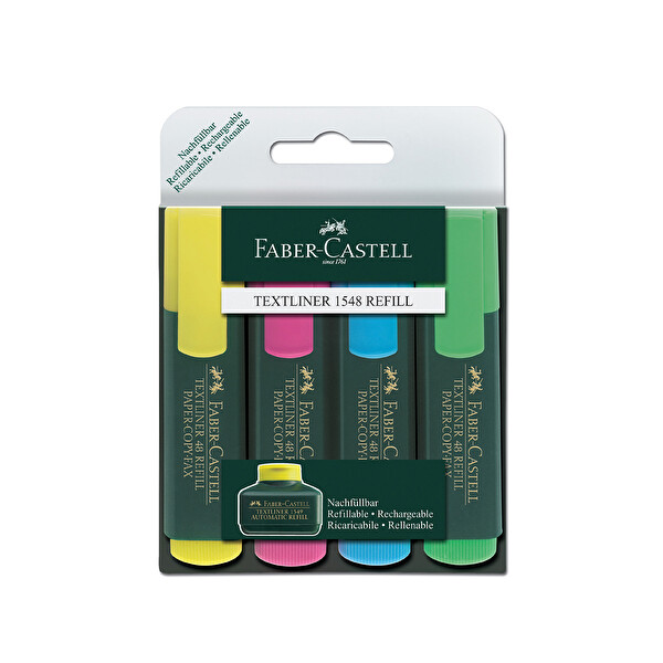 Faber Castell 4 Renk Fosforlu Kalem