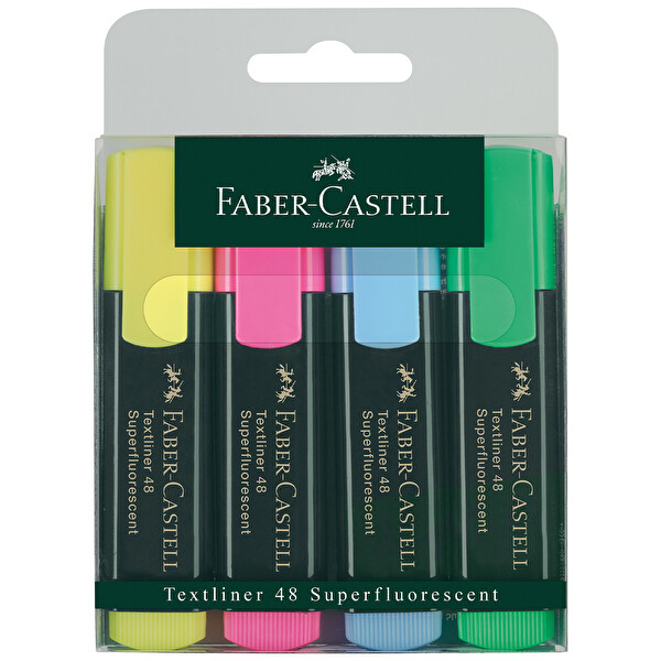 Faber Castell 4 Renk Fosforlu Kalem