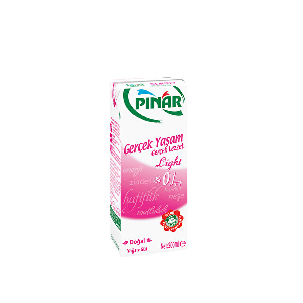 Pınar Light Süt 200 Ml