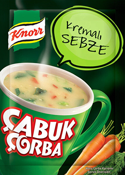 Knorr Kremalı Sebze Çabuk Çorba 18 g Knorr Kremalı Sebze Çabuk Çorba 18 g