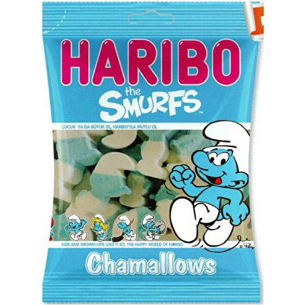 Haribo Smurf Chammallows 125 g Haribo Smurf Chammallows 125 g