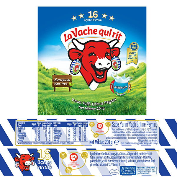 La Vache Qui Rit 16 Porsiyon 200 g La Vache Qui Rit 16 Porsiyon 200 g
