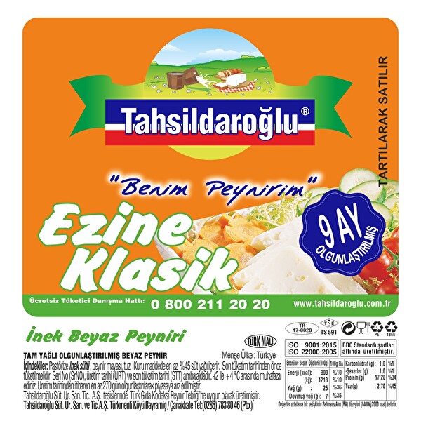 Tahsildaroglu Ezine Klasik Peynir Kg 30093410 Carrefoursa