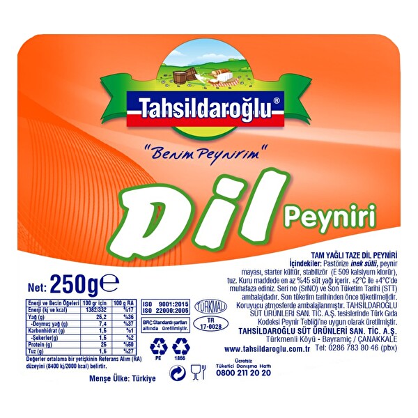 Tahsildaroğlu Dil Peyniri kg Tahsildaroğlu Dil Peyniri kg