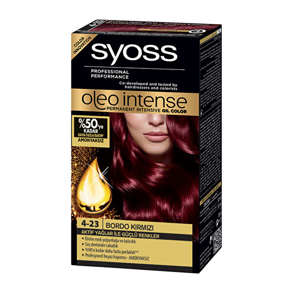 Syoss Oleo Intense 4-23 Bordo Kırmızı