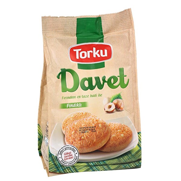 Torku Davet Fındıklı Bisküvi 140 g Torku Davet Fındıklı Bisküvi 140 g