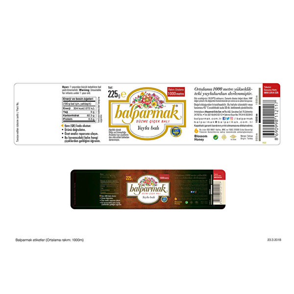 Balparmak Süzme Çiçek Balı 225 g Balparmak Süzme Çiçek Balı 225 g