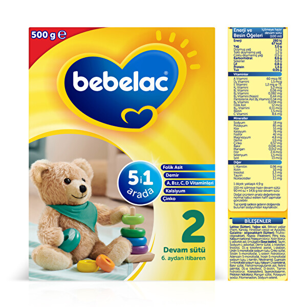 Bebelac 2 Devam Sütü 500 g Bebelac 2 Devam Sütü 500 g