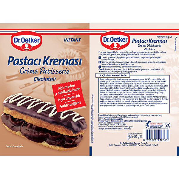 Dr Oetker Cikolatali Dolgu Kremasi 60 G 30094713 Carrefoursa