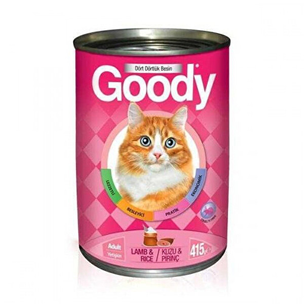 Goody Kuzu EtliPirinçli Kedi Maması 415 g 30095414 CarrefourSA