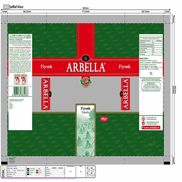 Arbella Fiyonk 500 g Arbella Fiyonk 500 g