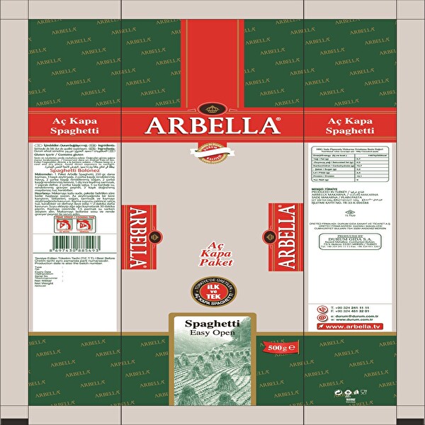 Arbella Spaghetti 500 g Arbella Spaghetti 500 g