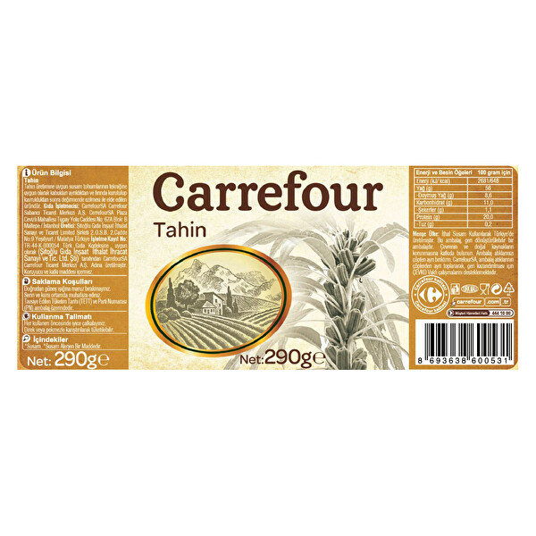 Carrefour Tahin 290 g Carrefour Tahin 290 g
