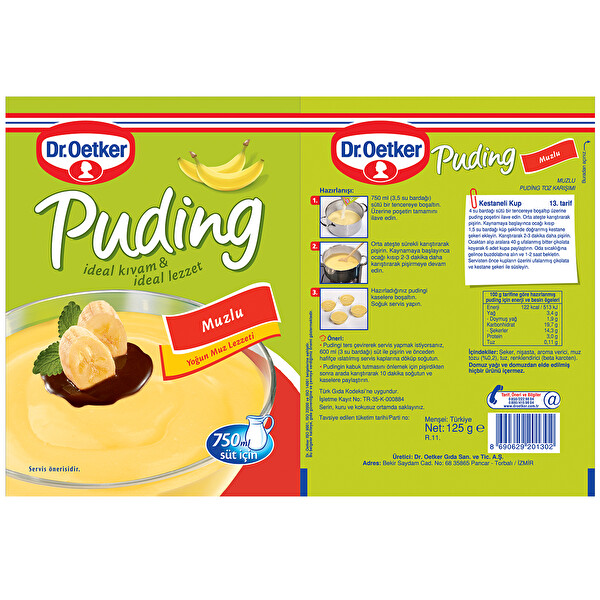 Dr Oetker Toz Puding Muzlu 125 G 30096929 Carrefoursa