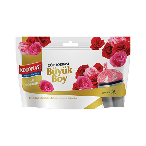Koroplast Büyük Boy Güllü Çöp Torbası