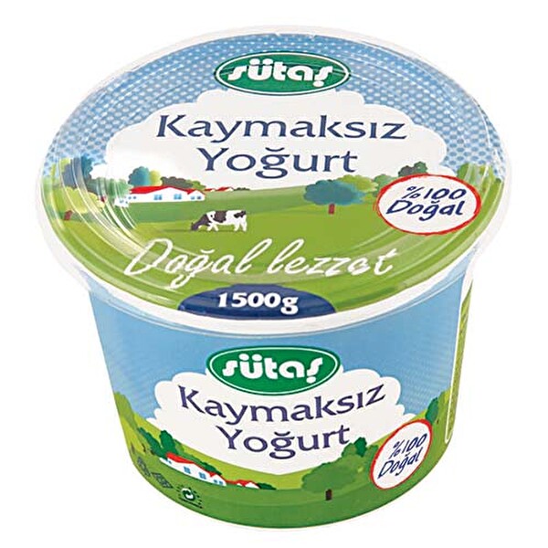 Sütaş Kaymaksız Yoğurt 1500 G Sütaş Kaymaksız Yoğurt 1500 G