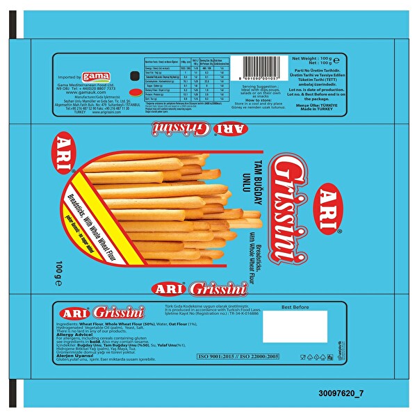 Arı Grissini Light 100 g Arı Grissini Light 100 g
