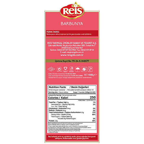 Reis Barbunya 1 kg Reis Barbunya 1 kg