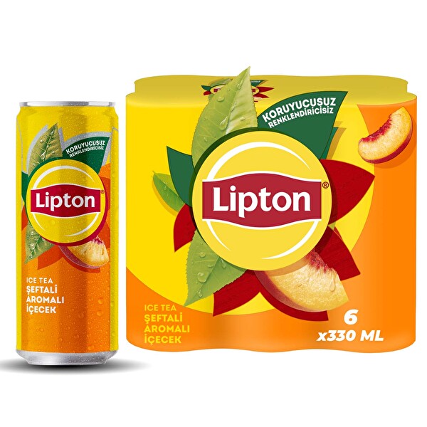 Lipton Ice Tea Şeftali Kutu 6x330 ml