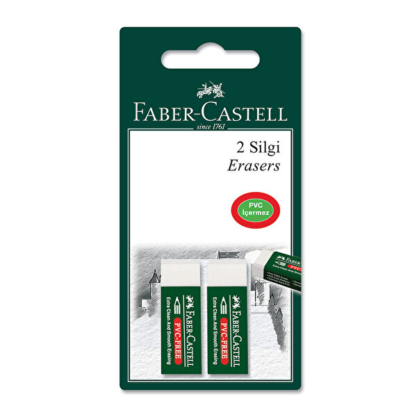 Faber Castell Plastik Silgi 2'Li