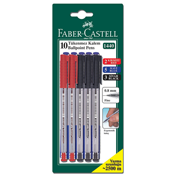 Faber Castell Karışık 10lu Tükenmez Kalem
