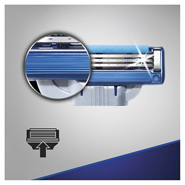 Gillette Mach3 Turbo Yedek Tıraş Bıçağı 4'lü Gillette Mach3 Turbo Yedek Tıraş Bıçağı 4'lü