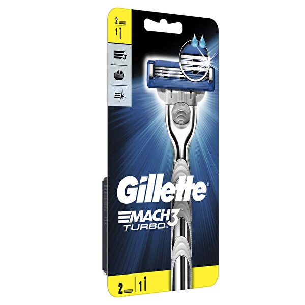 Gillette Mach3 Turbo Tıraş Makinesi Yedekli Gillette Mach3 Turbo Tıraş Makinesi Yedekli