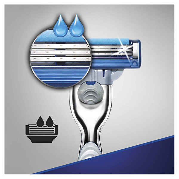 Gillette Mach3 Turbo Tıraş Makinesi Yedekli Gillette Mach3 Turbo Tıraş Makinesi Yedekli
