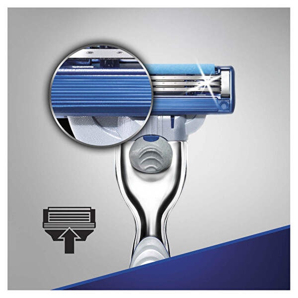 Gillette Mach3 Turbo Tıraş Makinesi Yedekli Gillette Mach3 Turbo Tıraş Makinesi Yedekli