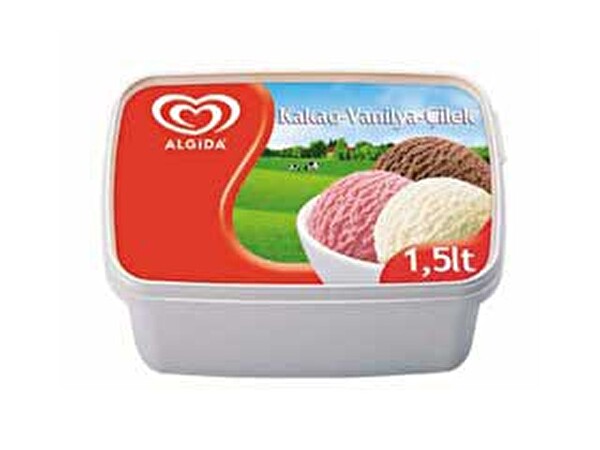 Algida Çilek-Vanilya-Kakao 1500 ml