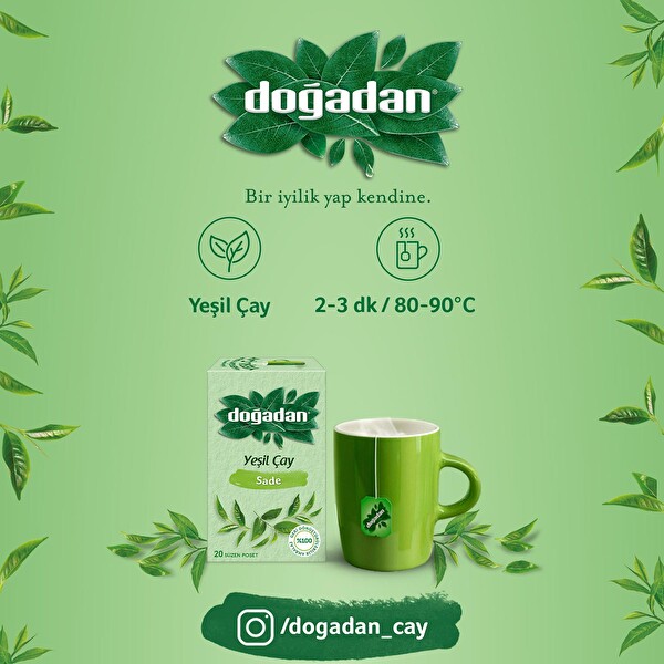 Doğadan Yeşil Çay 20'li