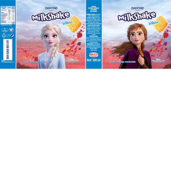 Danone Disney Milkshake Bisküvili 188 ml Danone Disney Milkshake Bisküvili 188 ml