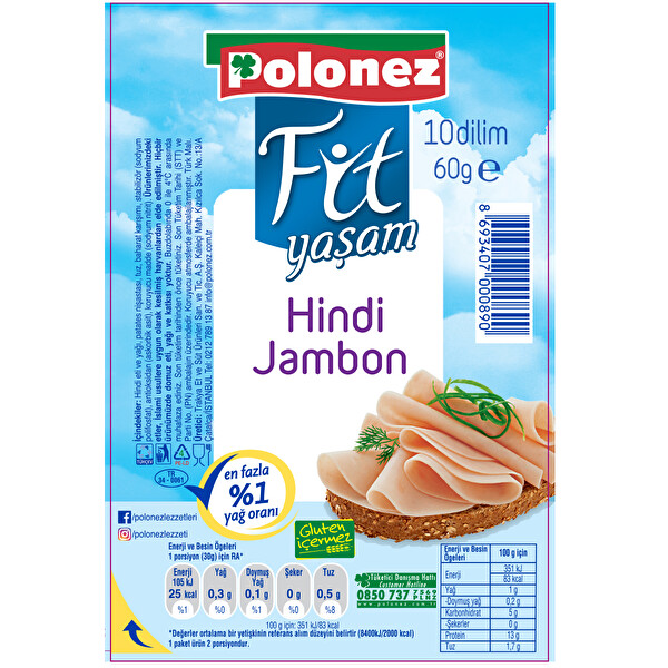 Polonez Hindi Jambon 60 g Polonez Hindi Jambon 60 g
