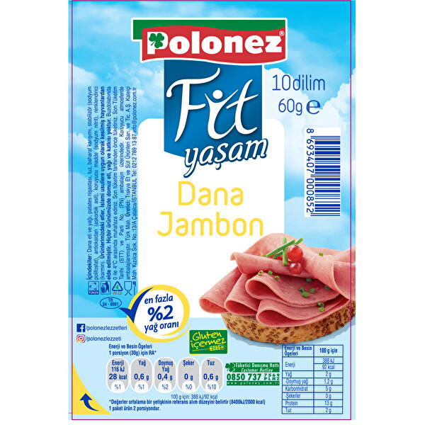 Polonez Tost Jambon 60 g Polonez Tost Jambon 60 g
