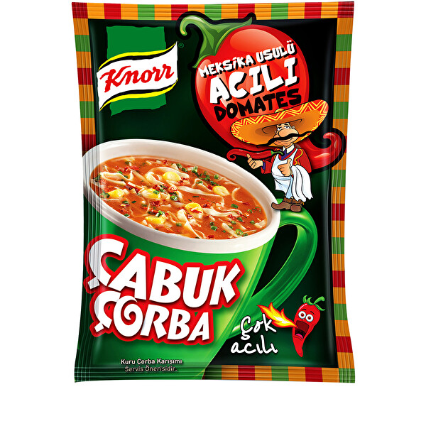 Knorr Çabuk Çorba Mexsika Usulü Acı Domates 18 g Knorr Çabuk Çorba Mexsika Usulü Acı Domates 18 g