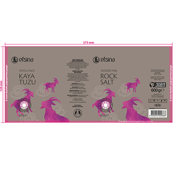 Efsina Iyotlu Kaya Tuzu 600 G 30108511 Carrefoursa