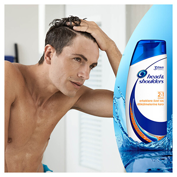 Head&Shoulders Erkekler için Saç Dökülme Karşıtı Şampuan 2'si 1 Arada 500 ml ve 360 ml Head&Shoulders Erkekler için Saç Dökülme Karşıtı Şampuan 2'si 1 Arada 500 ml ve 360 ml
