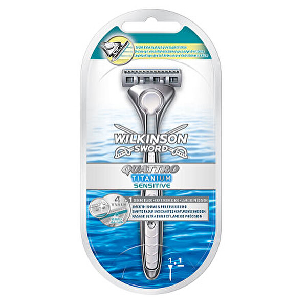 Wilkinson Quattro Tıraş Makinesi+1 Yedek Wilkinson Quattro Tıraş Makinesi+1 Yedek
