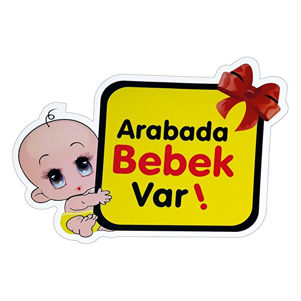Arabada Bebek Var Sticker