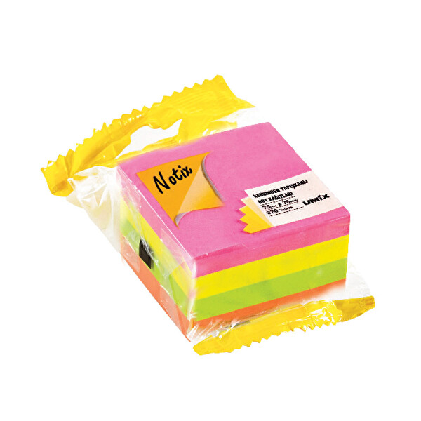 Notix Neon 4 Renk Kup 320 Yaprak 75X75 Asmalı Notix Neon 4 Renk Kup 320 Yaprak 75X75 Asmalı