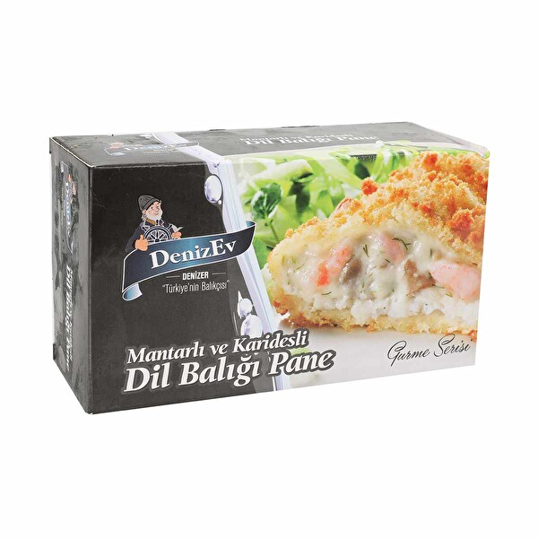Mantarlı Karidesli Dil Balığı Pane Mantarlı Karidesli Dil Balığı Pane
