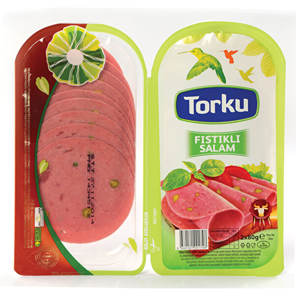 Torku Fıstıklı Salam Dilim 2*80 Torku Fıstıklı Salam Dilim 2*80