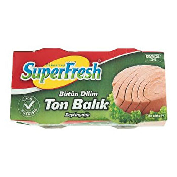 Superfresh Ton Zeytinyağlı 2x160 g Superfresh Ton Zeytinyağlı 2x160 g