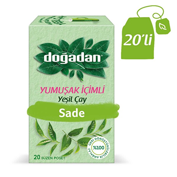 dogadan yumusak icimli yesil cay 20 li 30120189 carrefoursa